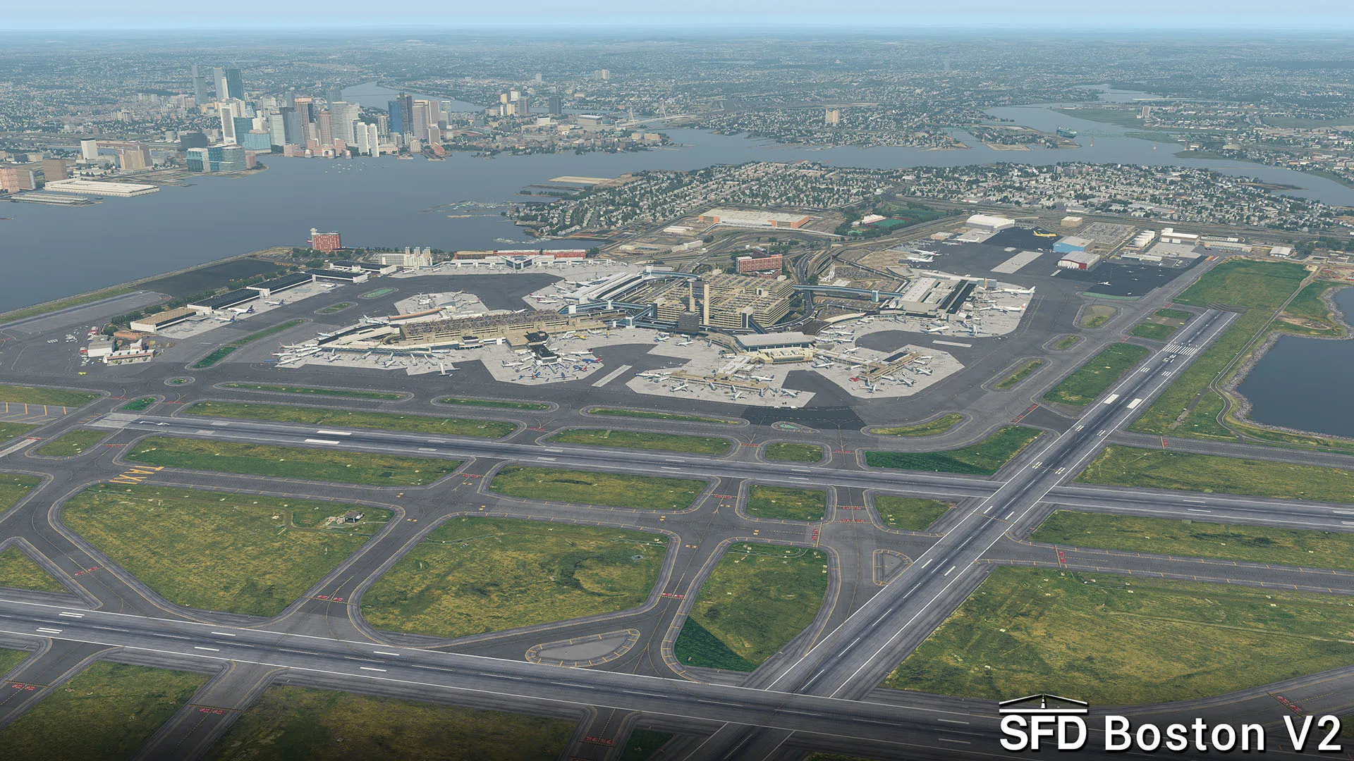 Аэропорт KBOS ( Бостон, США ) v2.11