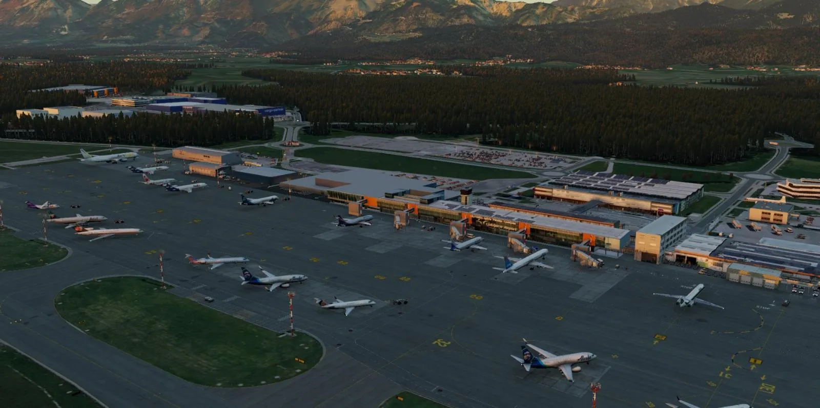 Аэропорт LJLJ ( Любляна, Словения )