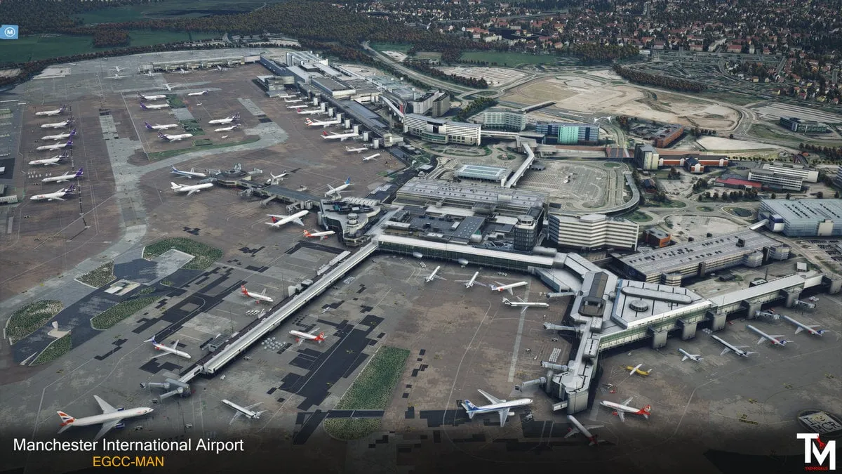 Аэропорт EGCC ( Манчестер, Великобритания ) v2
