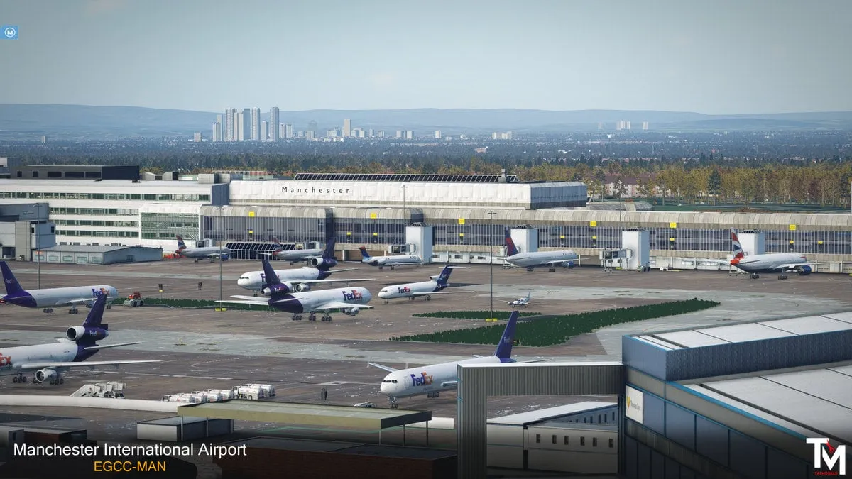 Аэропорт EGCC ( Манчестер, Великобритания ) v2