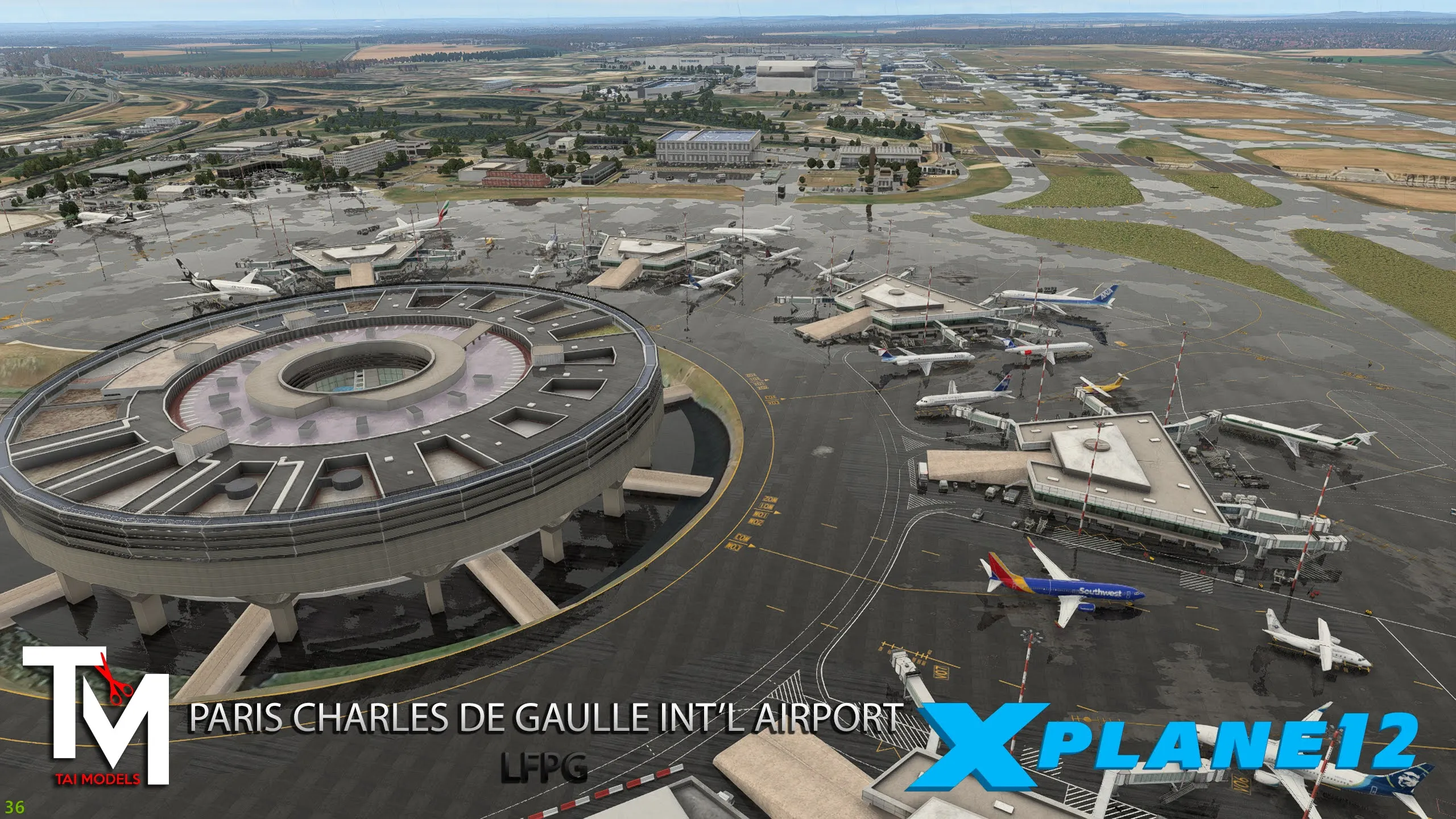 Аэропорт LFPG ( Париж, Франция )