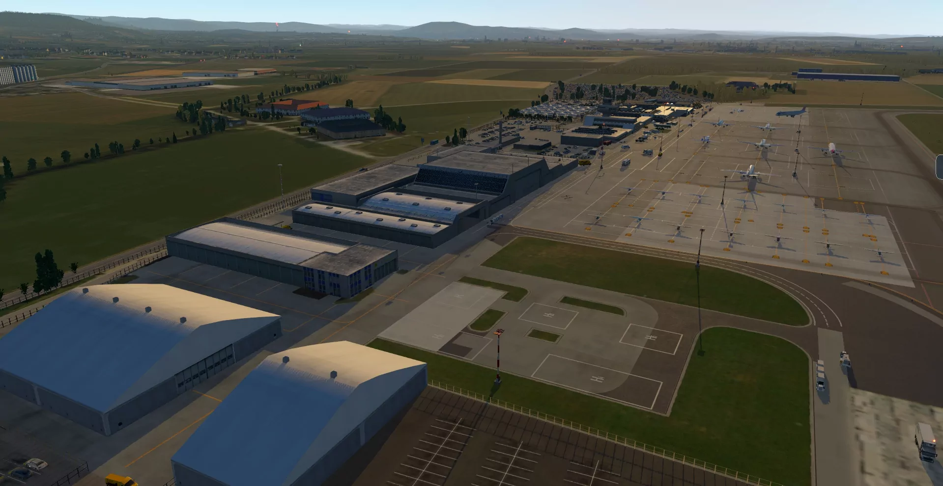 Аэропорт LOWL ( Линц, Австрия )