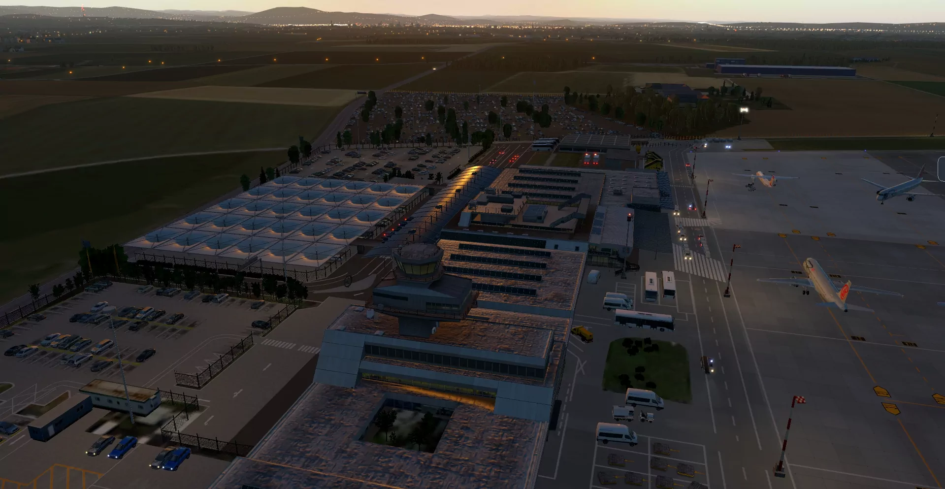 Аэропорт LOWL ( Линц, Австрия )