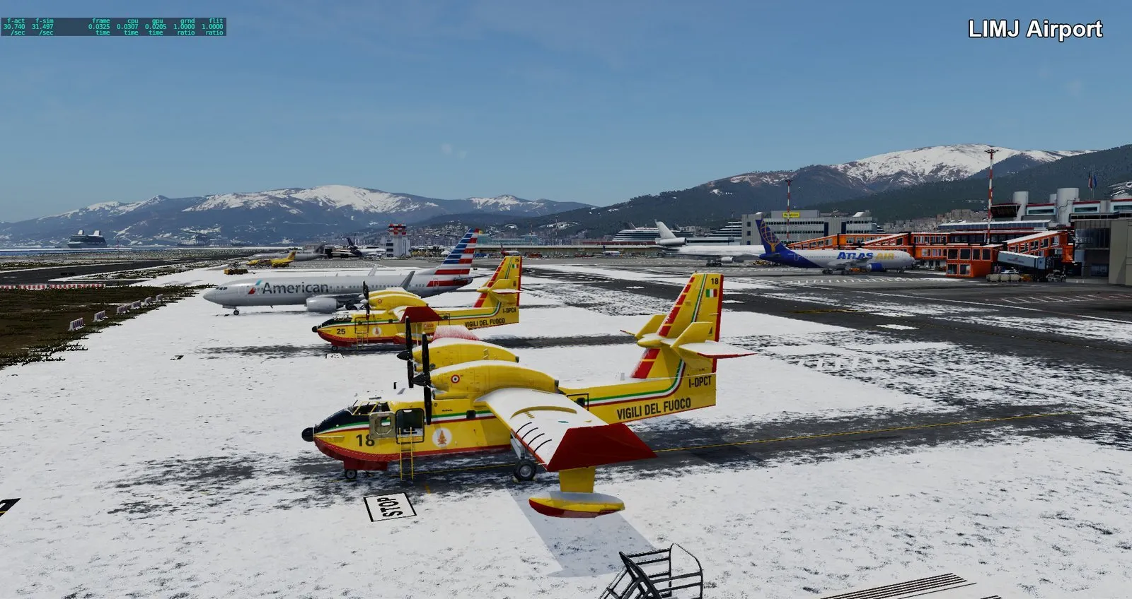 Аэропорт LIMJ ( Генуя, Италия ) + город v5