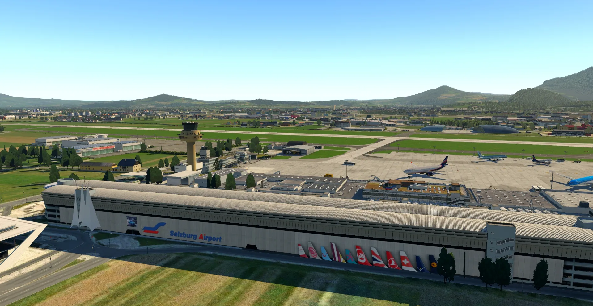 Аэропорт LOWS ( Зальцбург, Австрия )