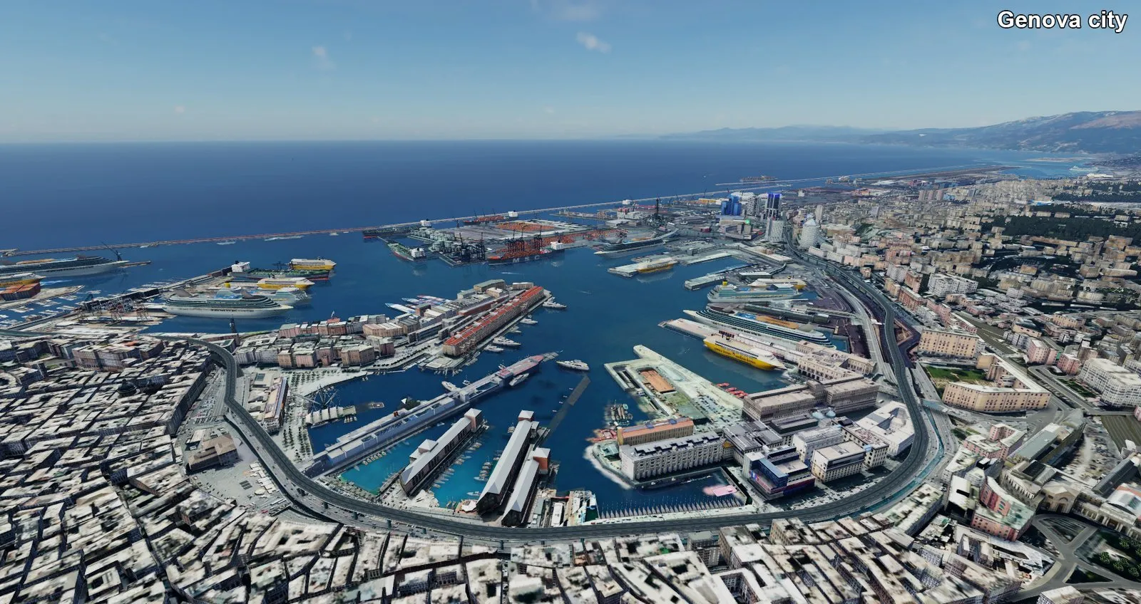 Аэропорт LIMJ ( Генуя, Италия ) + город v5