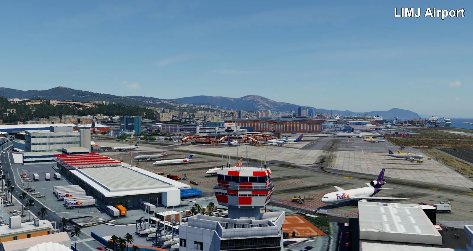 Аэропорт LIMJ ( Генуя, Италия ) + город v5