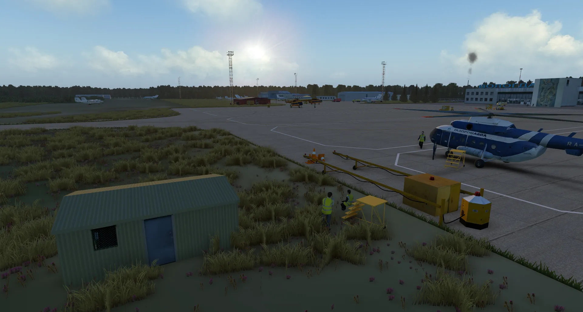 Аэропорт ULWW ( Вологда, Россия )