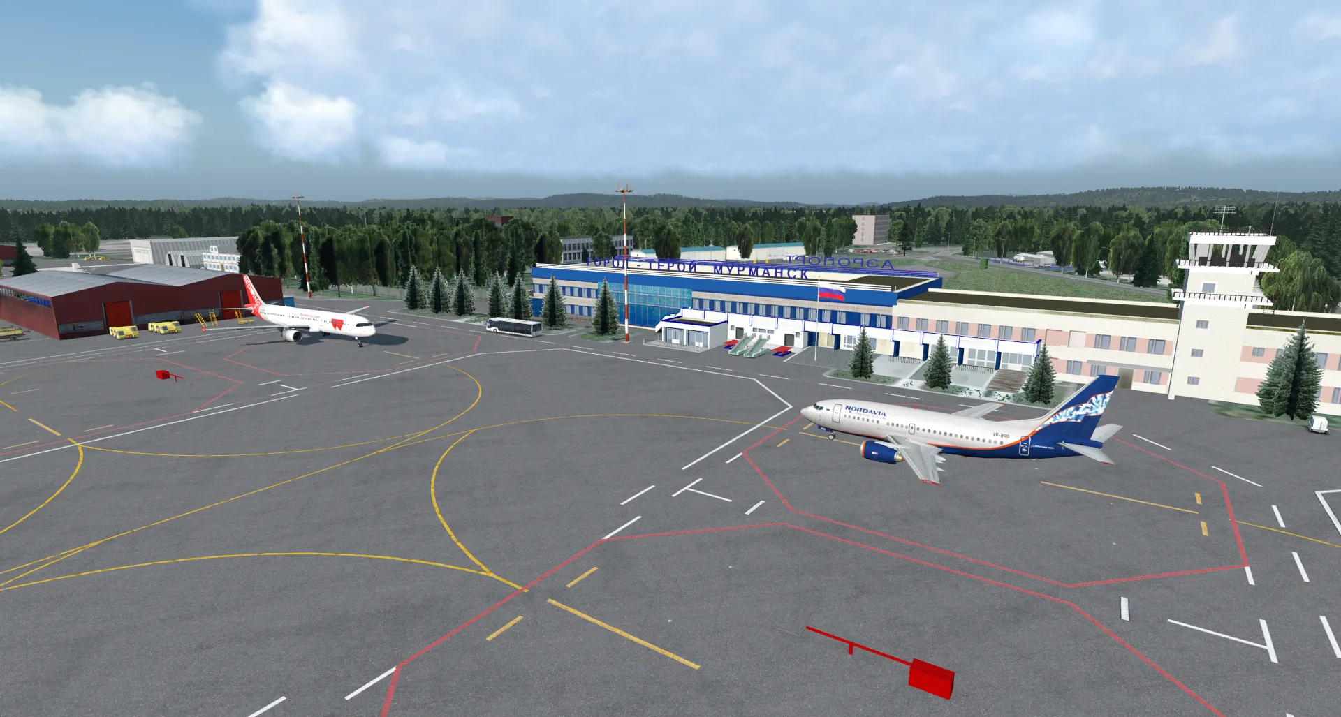 Аэропорт ULMM ( Мурманск, Россия )