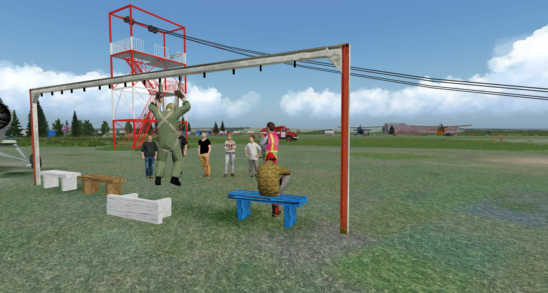 Аэродром UNQM ( Манский, Россия )