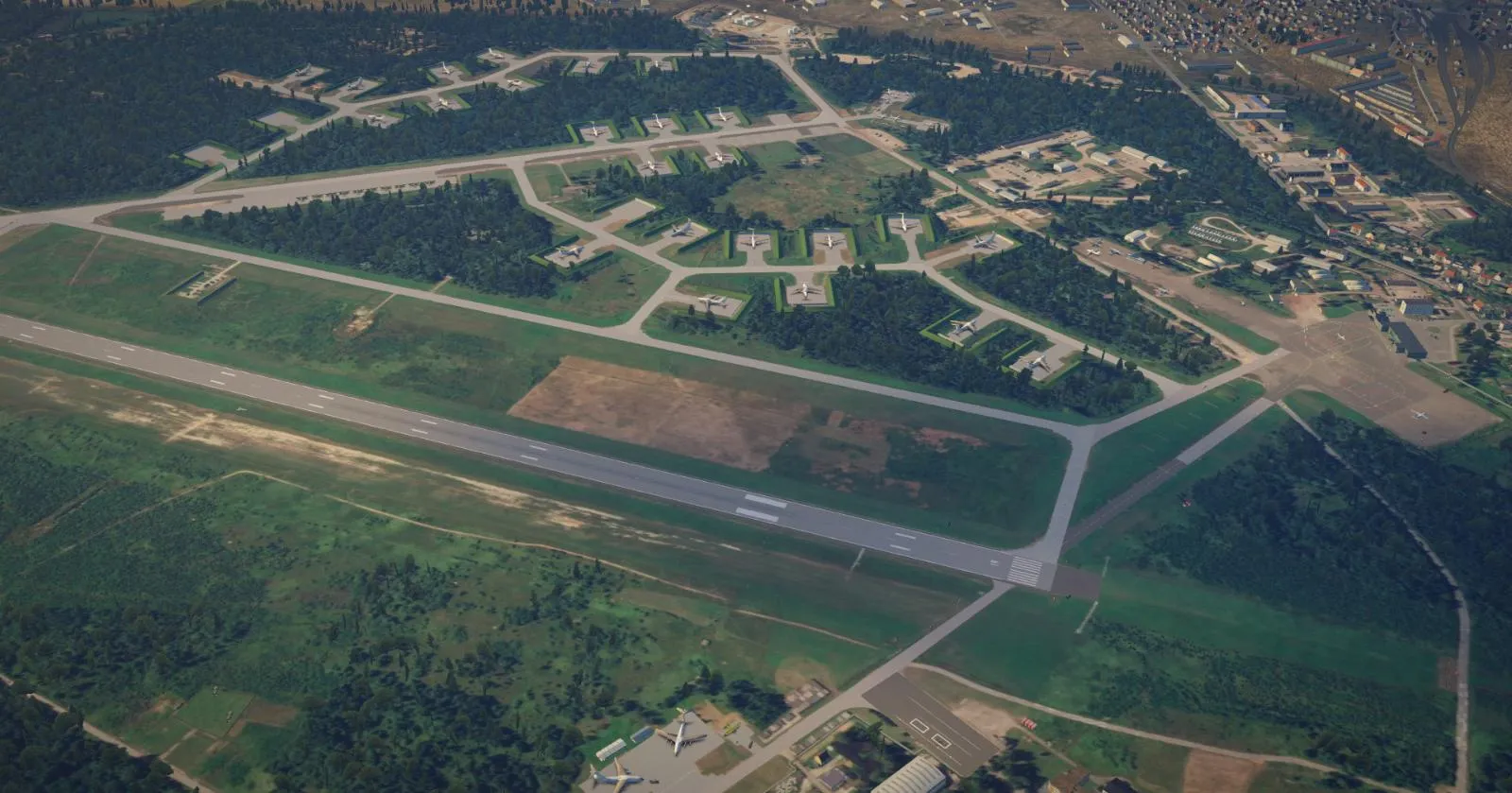 Аэропорт ULOO ( Псков, Россия )