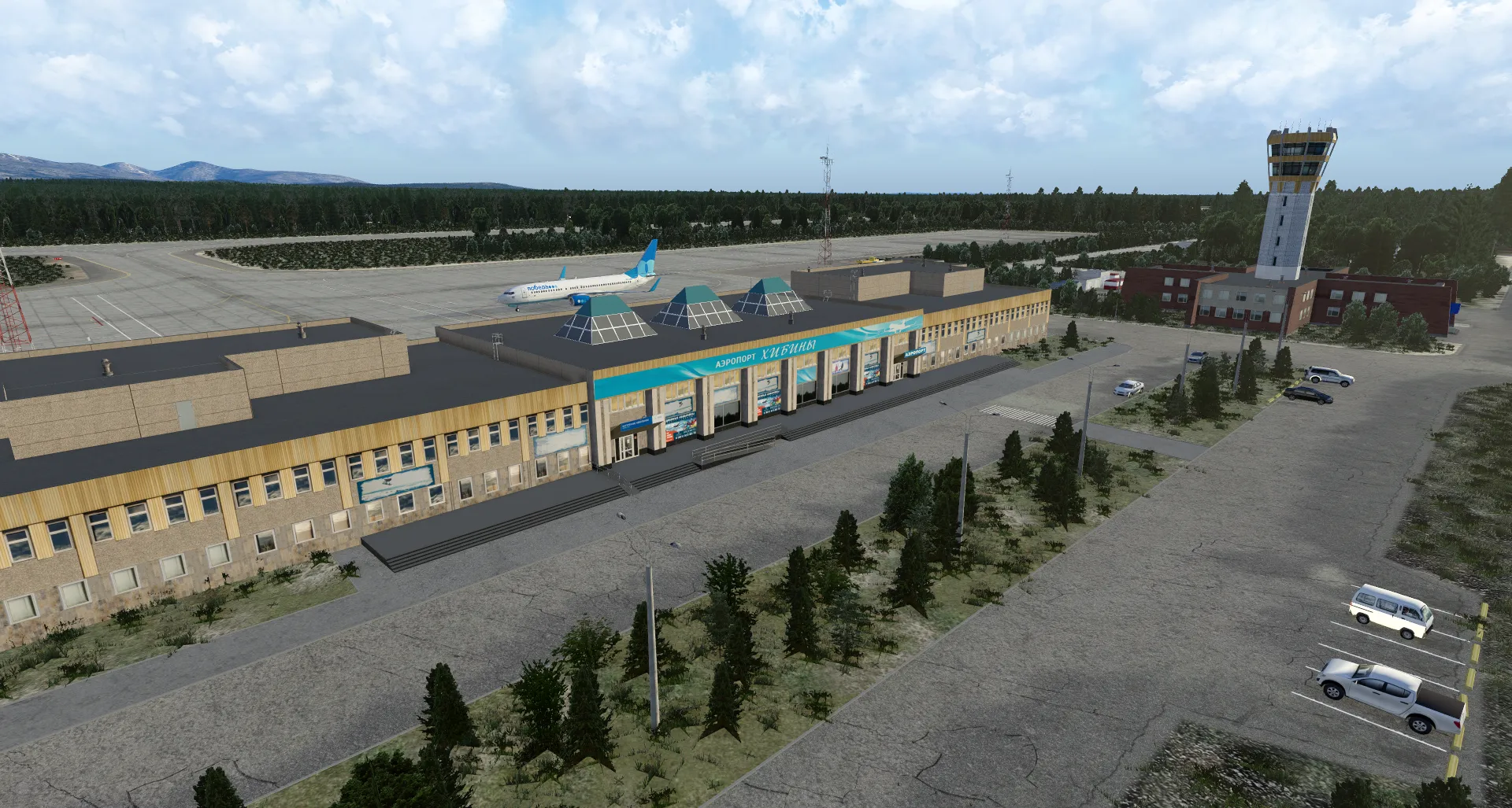 Аэропорт ULMK ( Апатиты, Россия )