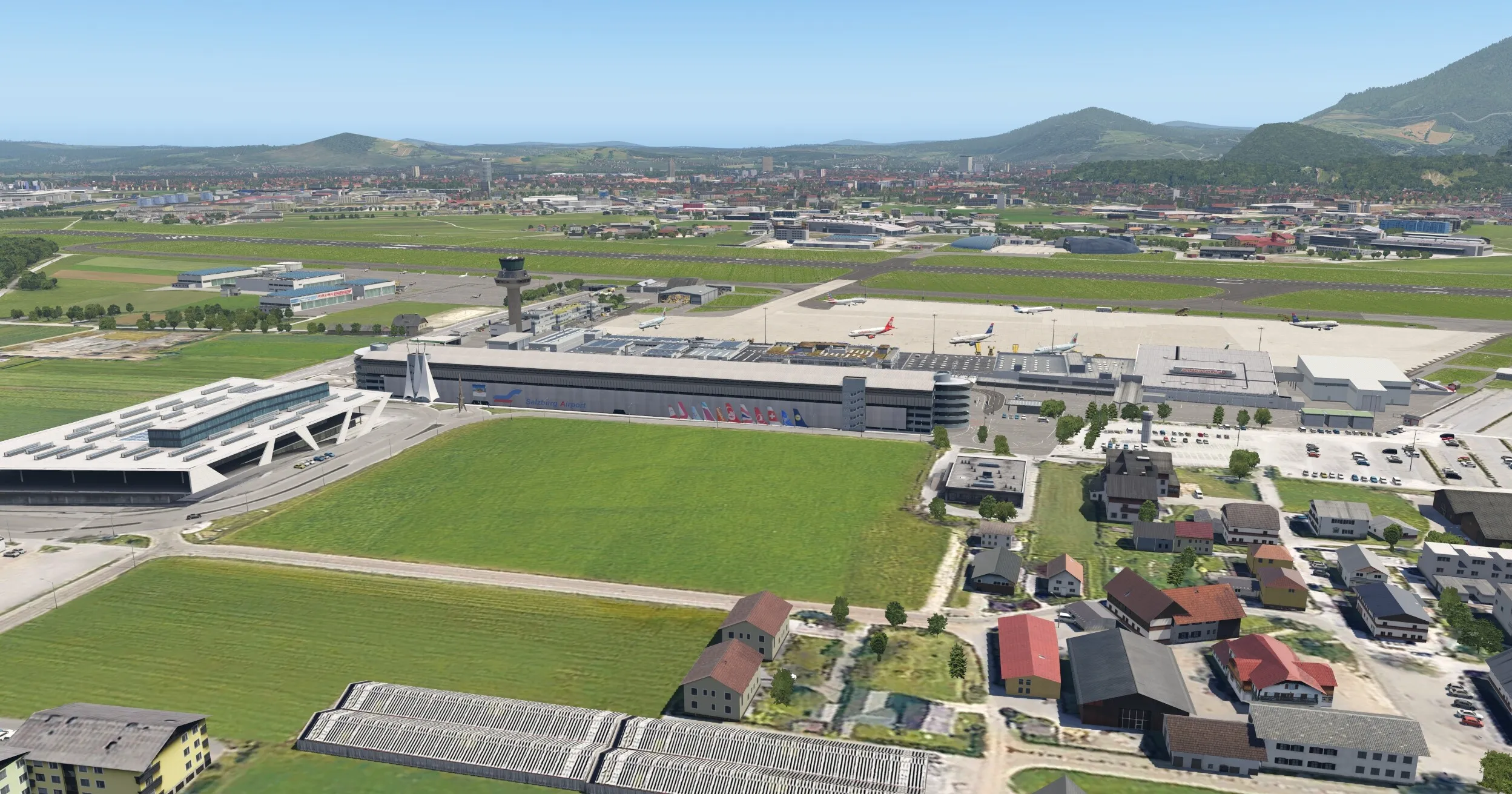 Аэропорт LOWS ( Зальцбург, Австрия ) v2
