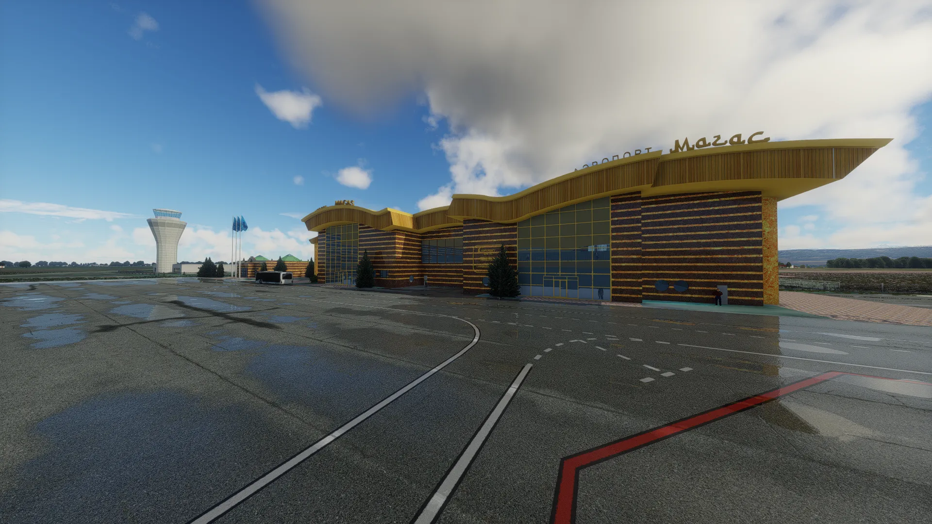 Аэропорт URMS ( Магас, Россия )