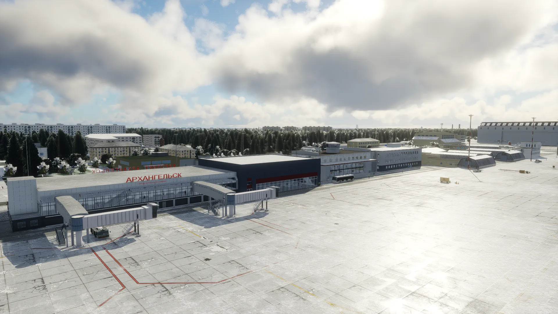 Аэропорт ULAA ( Архангельск, Россия )