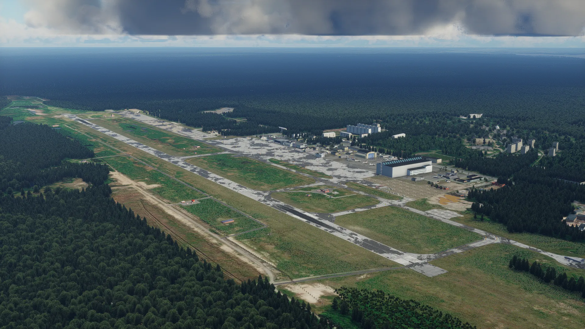 Аэропорт ULAA ( Архангельск, Россия )