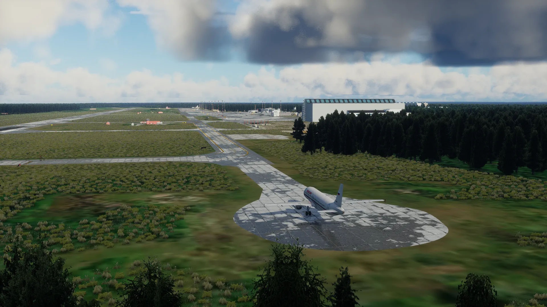 Аэропорт ULAA ( Архангельск, Россия )