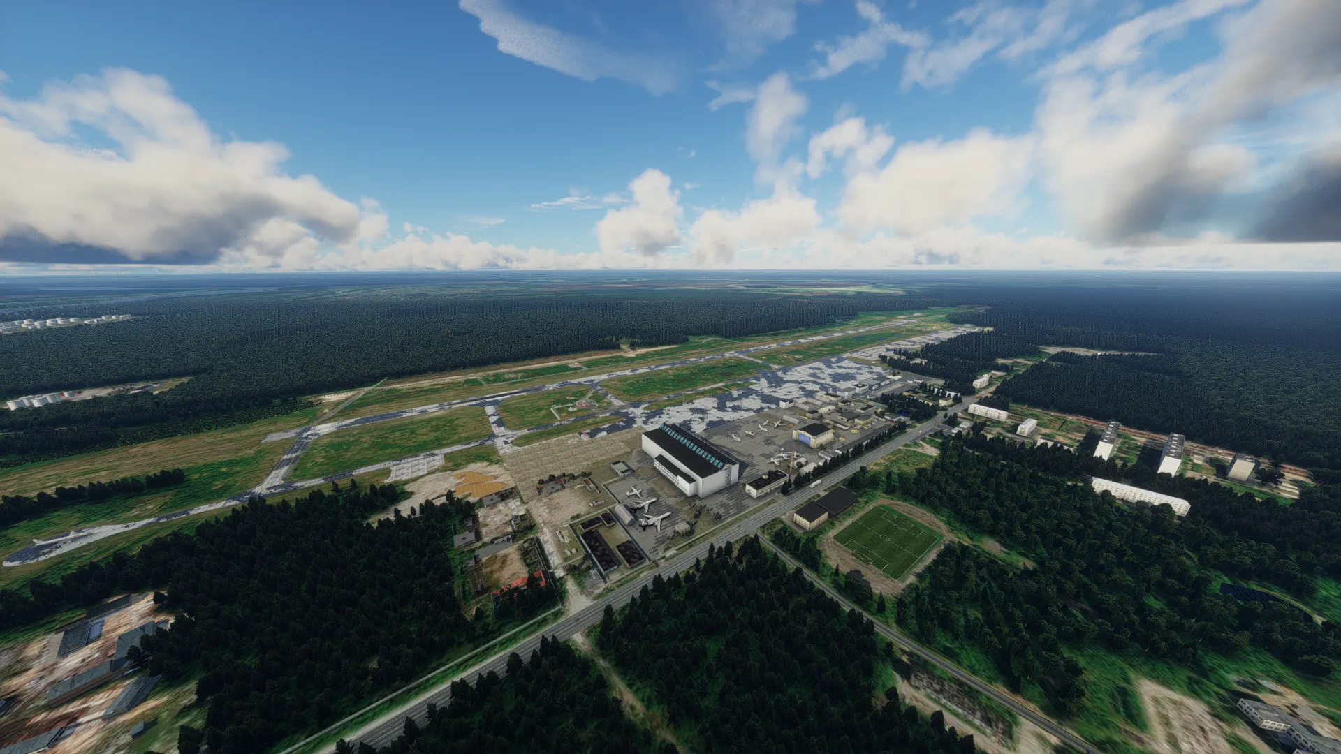 Аэропорт ULAA ( Архангельск, Россия )