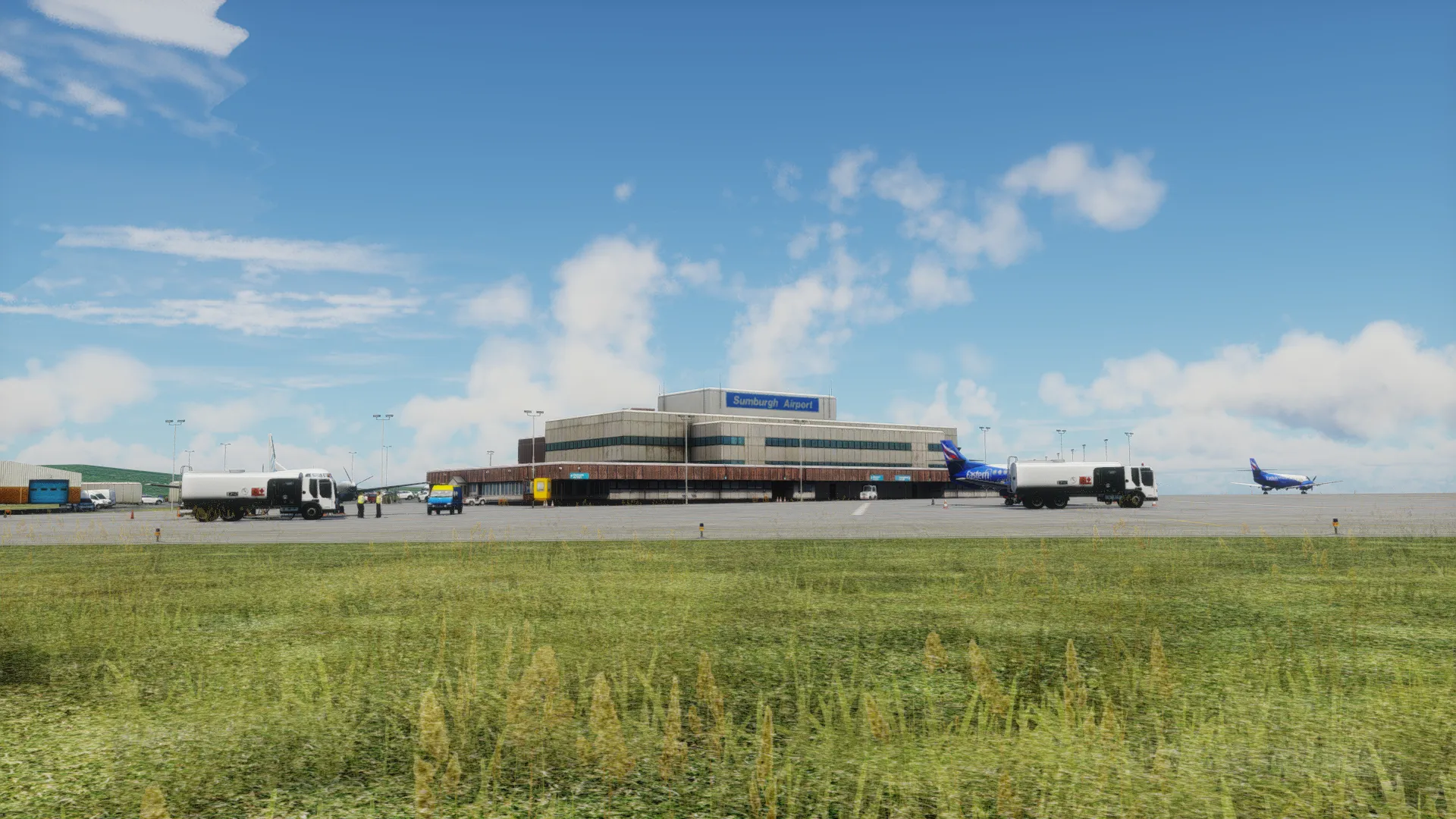 Аэропорт EGPB ( Самбург, Шотландия )