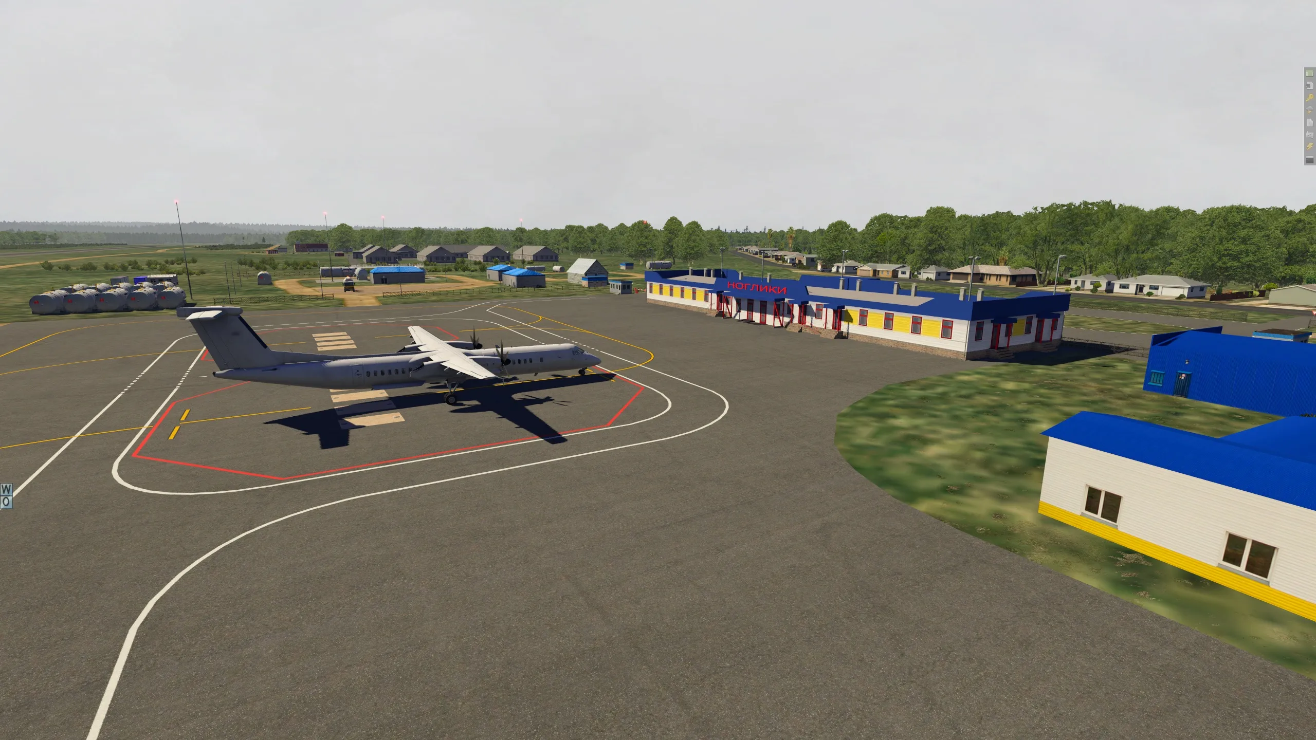 Аэропорт UHSN ( Ноглики, Россия )