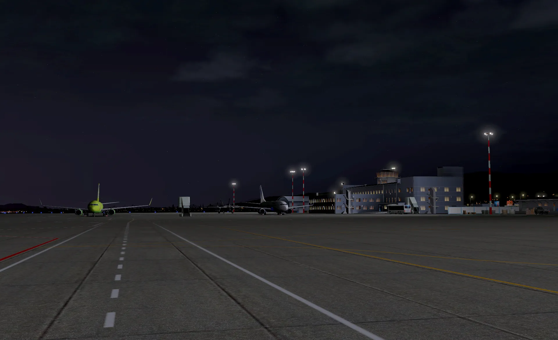 Аэропорт UHSS ( Южно-Сахалинск, Россия )