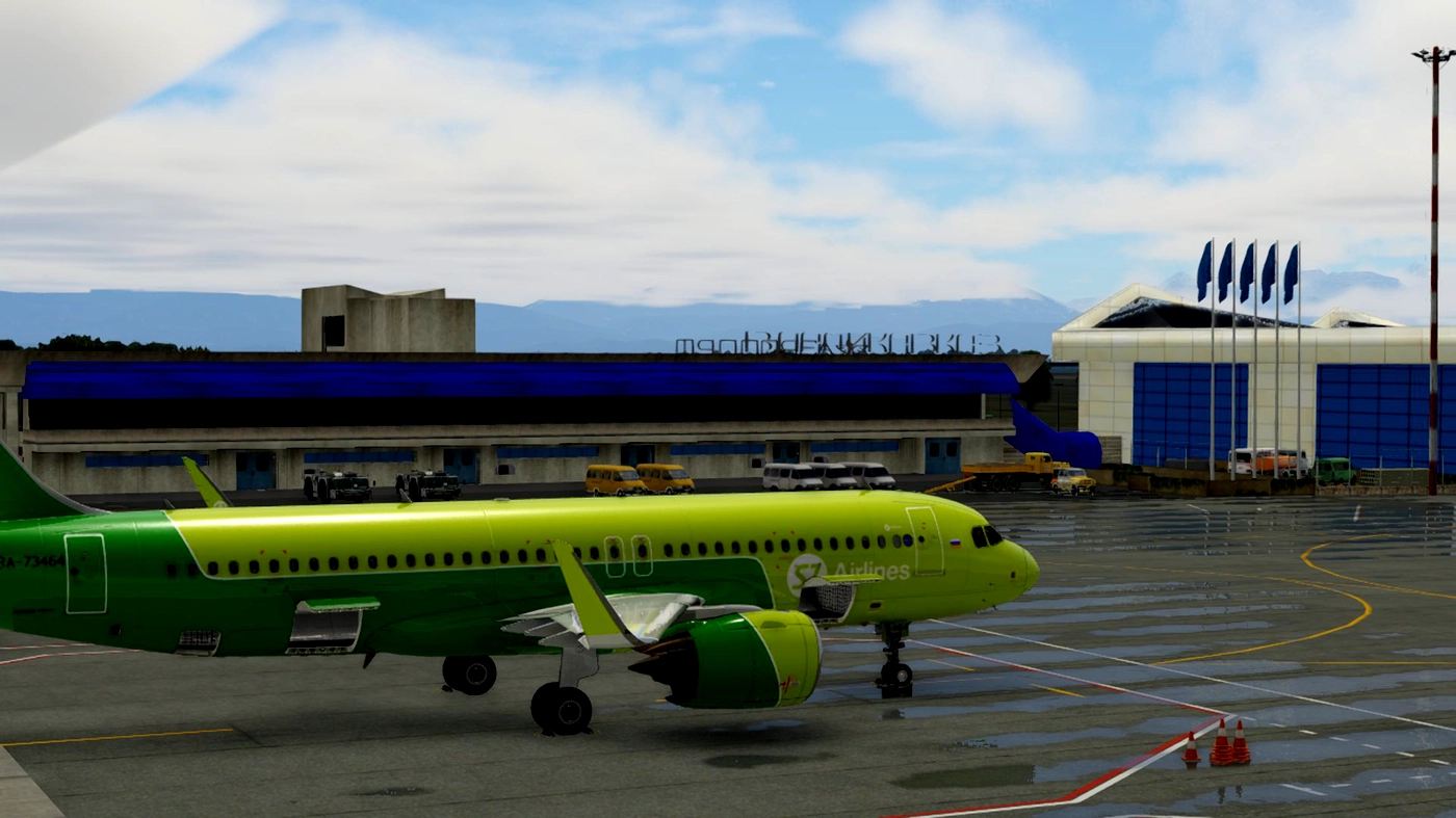 Аэропорт URMO ( Владикавказ, Россия )