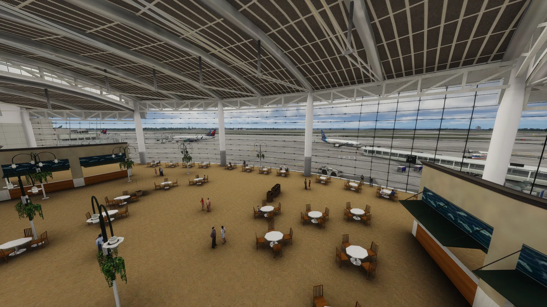 Аэропорт KSEA ( Сиэтл, США ) + город