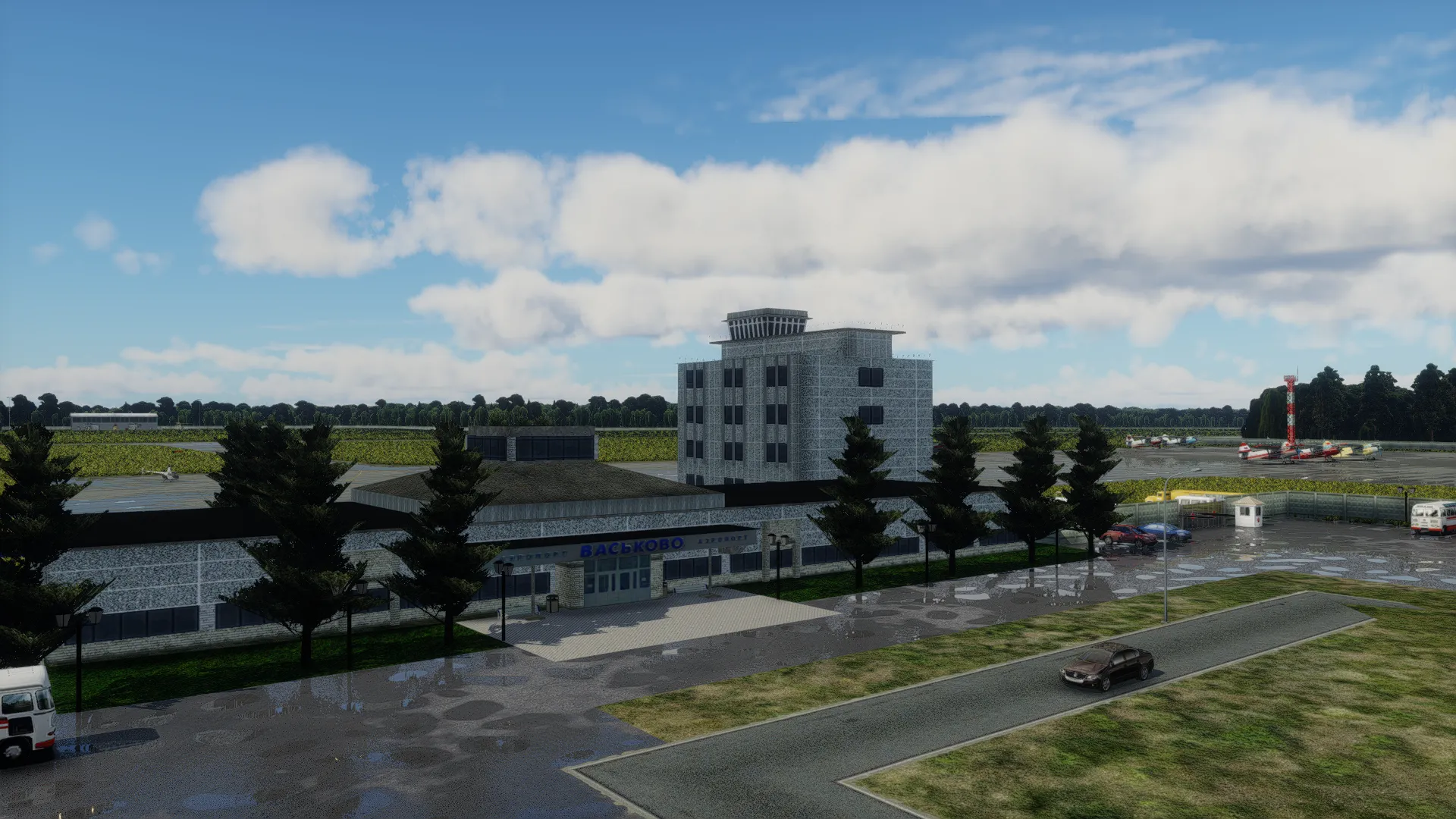 Аэропорт ULAH ( Васьково, Россия )