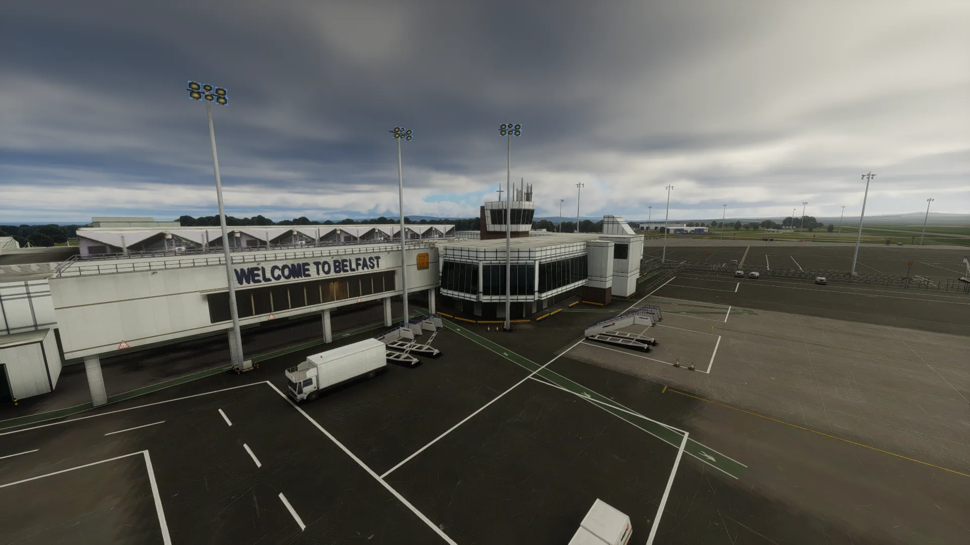 Аэропорт EGAA ( Белфаст, Великобритания )