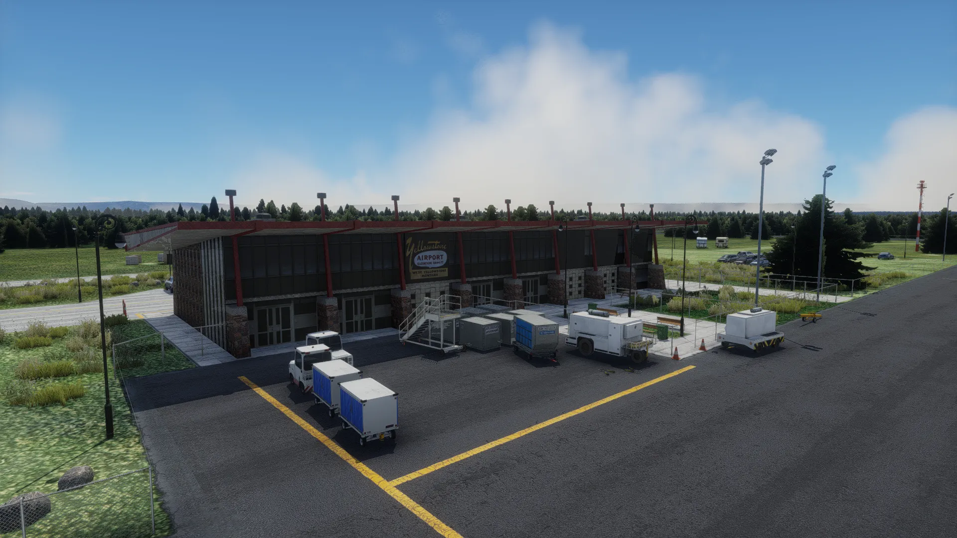 Аэропорт KWYS ( Йеллоустоун, США )