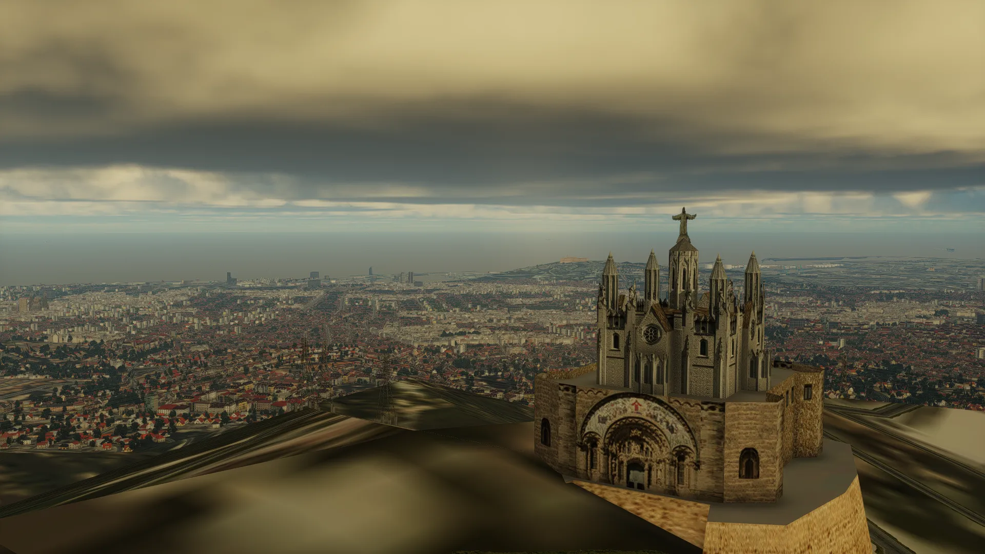 Аэропорт LEBL ( Барселона, Испания ) + лэндмарки