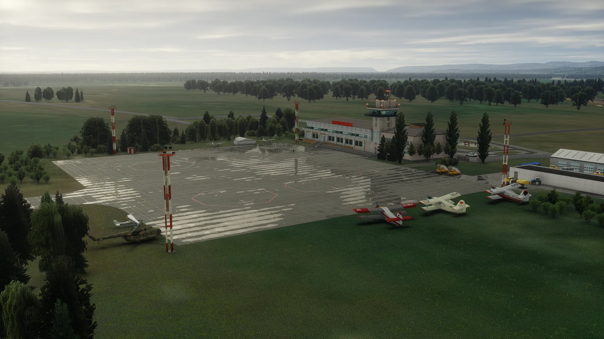 Аэропорт UNAU ( Казанцево, Россия )