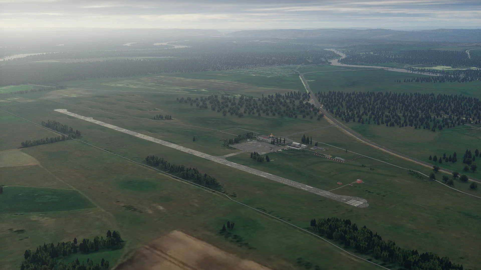 Аэропорт UNAU ( Казанцево, Россия )