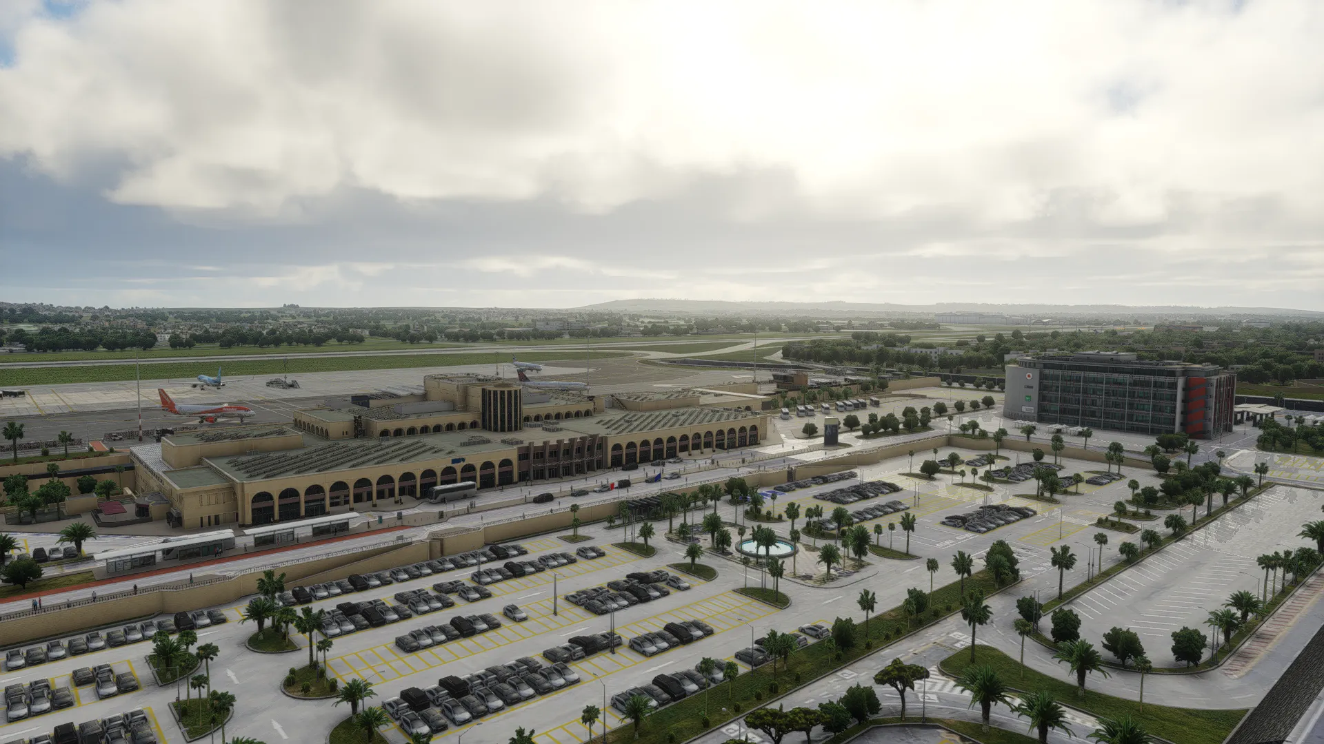 Аэропорт LMML ( Валлетта, Мальта ) + лэндмарки