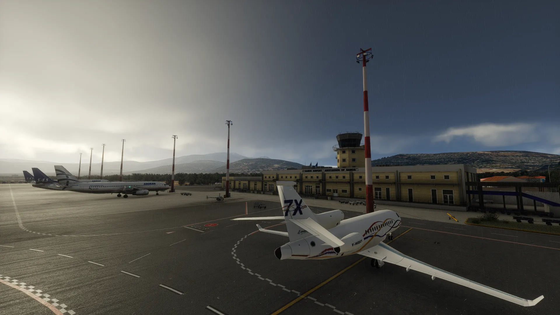 Аэропорт LGSM ( Самос, Греция ) + остров