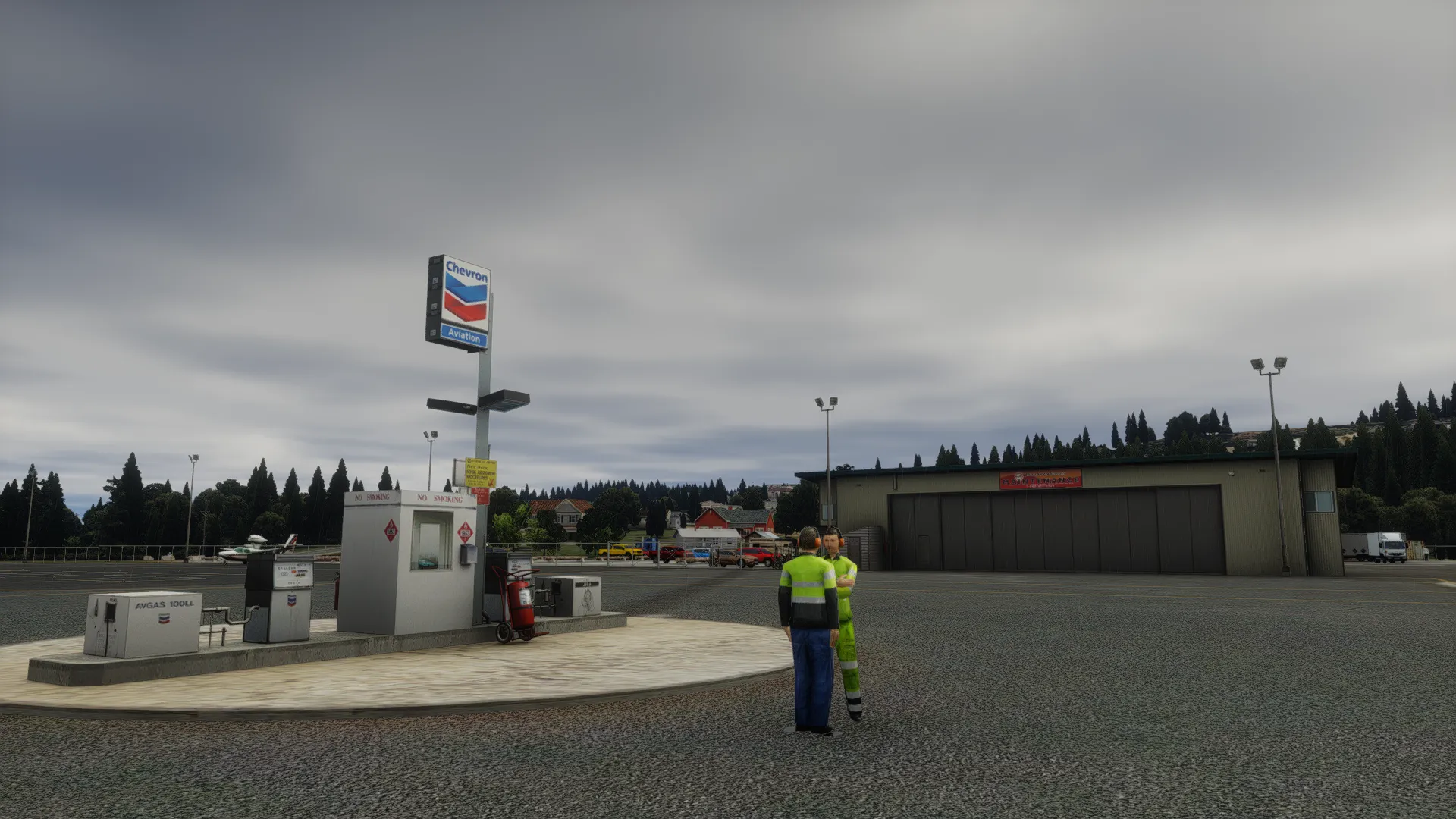 Аэропорт 74S ( Анакортс, США ) + лэндмарки