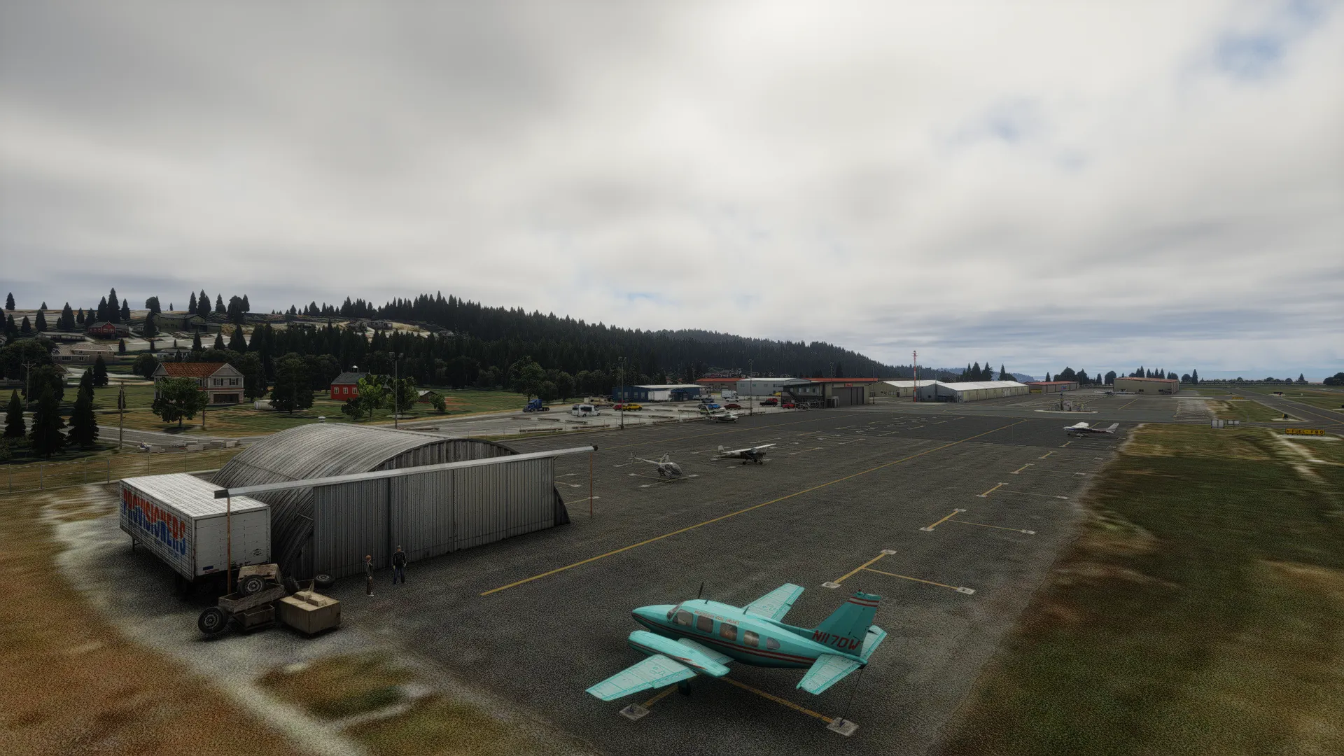 Аэропорт 74S ( Анакортс, США ) + лэндмарки