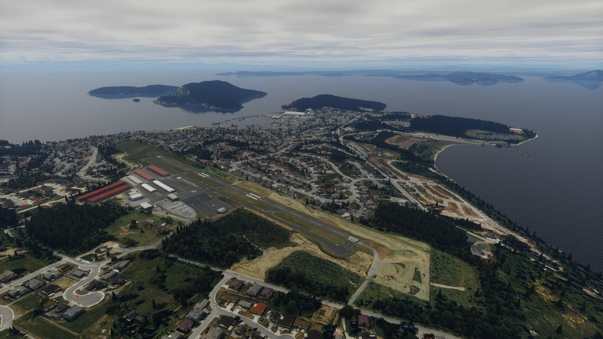 Аэропорт 74S ( Анакортс, США ) + лэндмарки