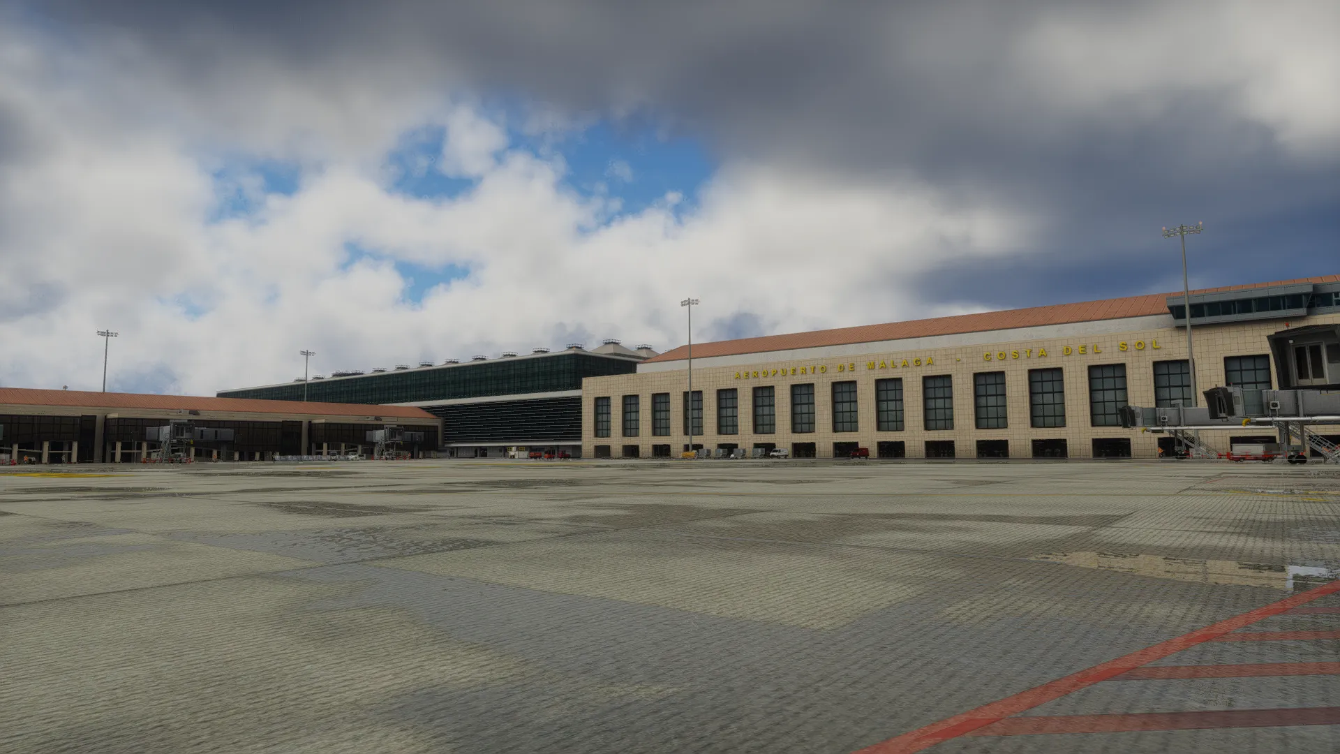 Аэропорт LEMG ( Малага, Испания )