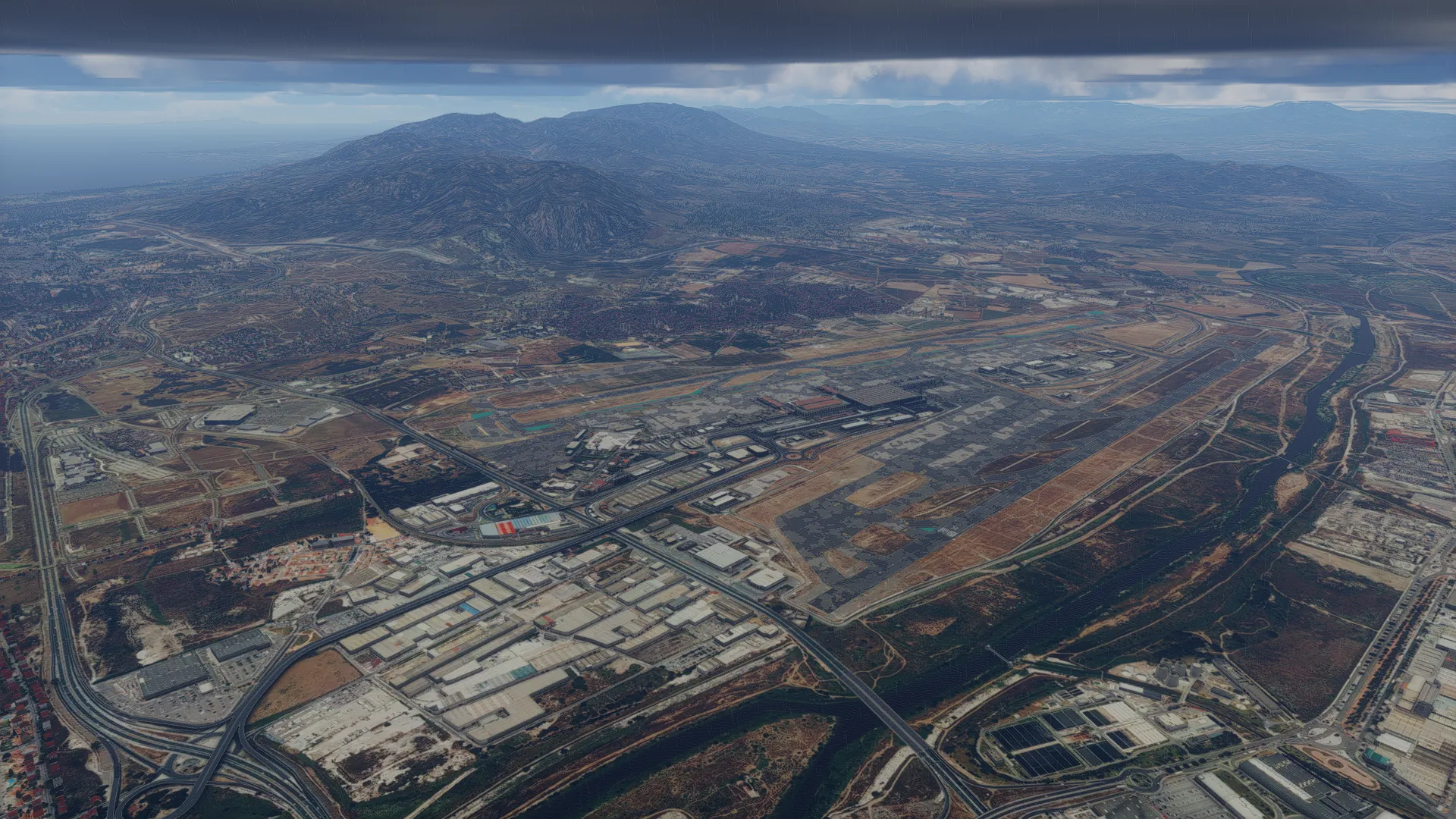 Аэропорт LEMG ( Малага, Испания )