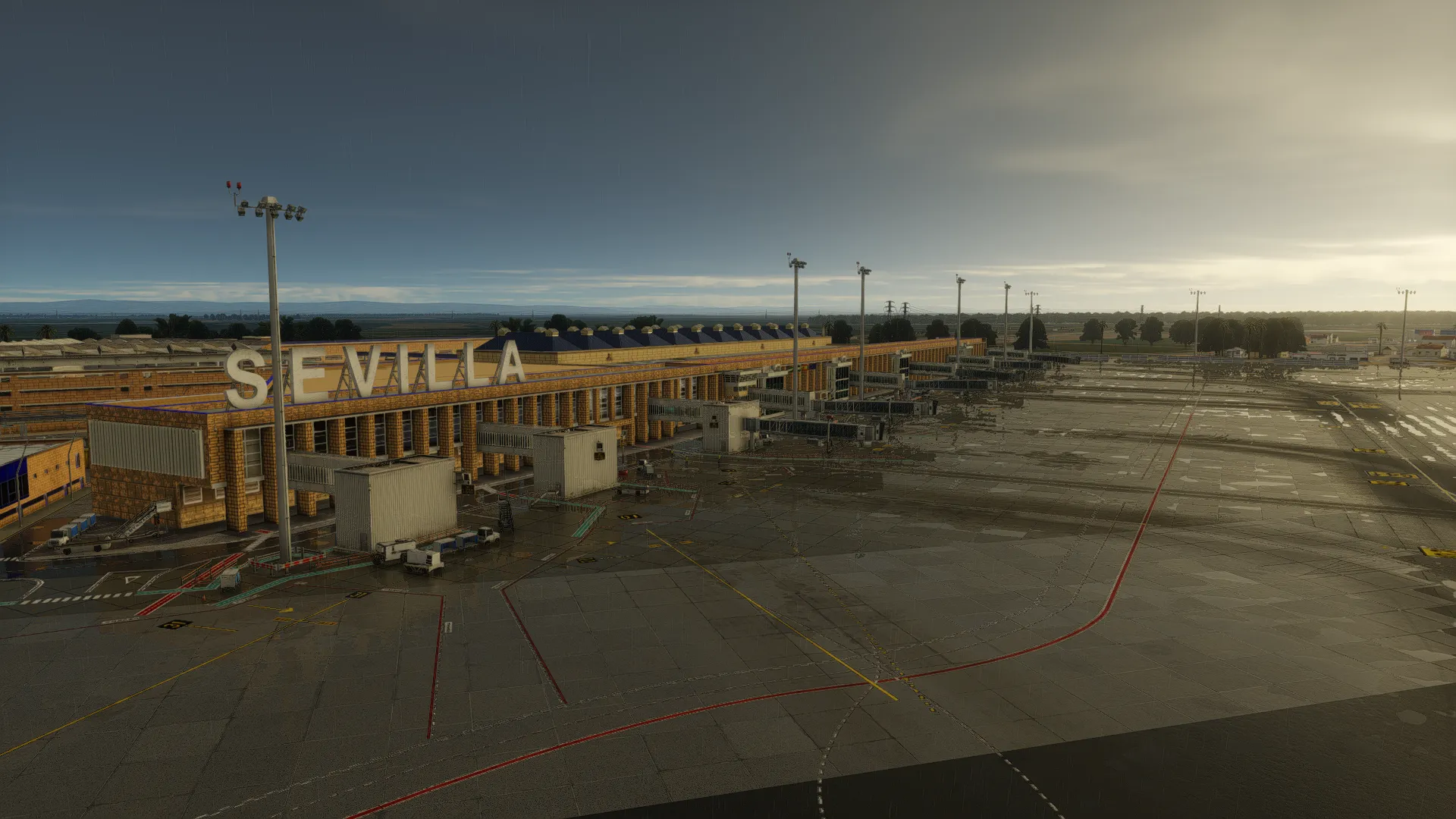 Аэропорт LEZL ( Севилья, Испания ) + лэндмарки