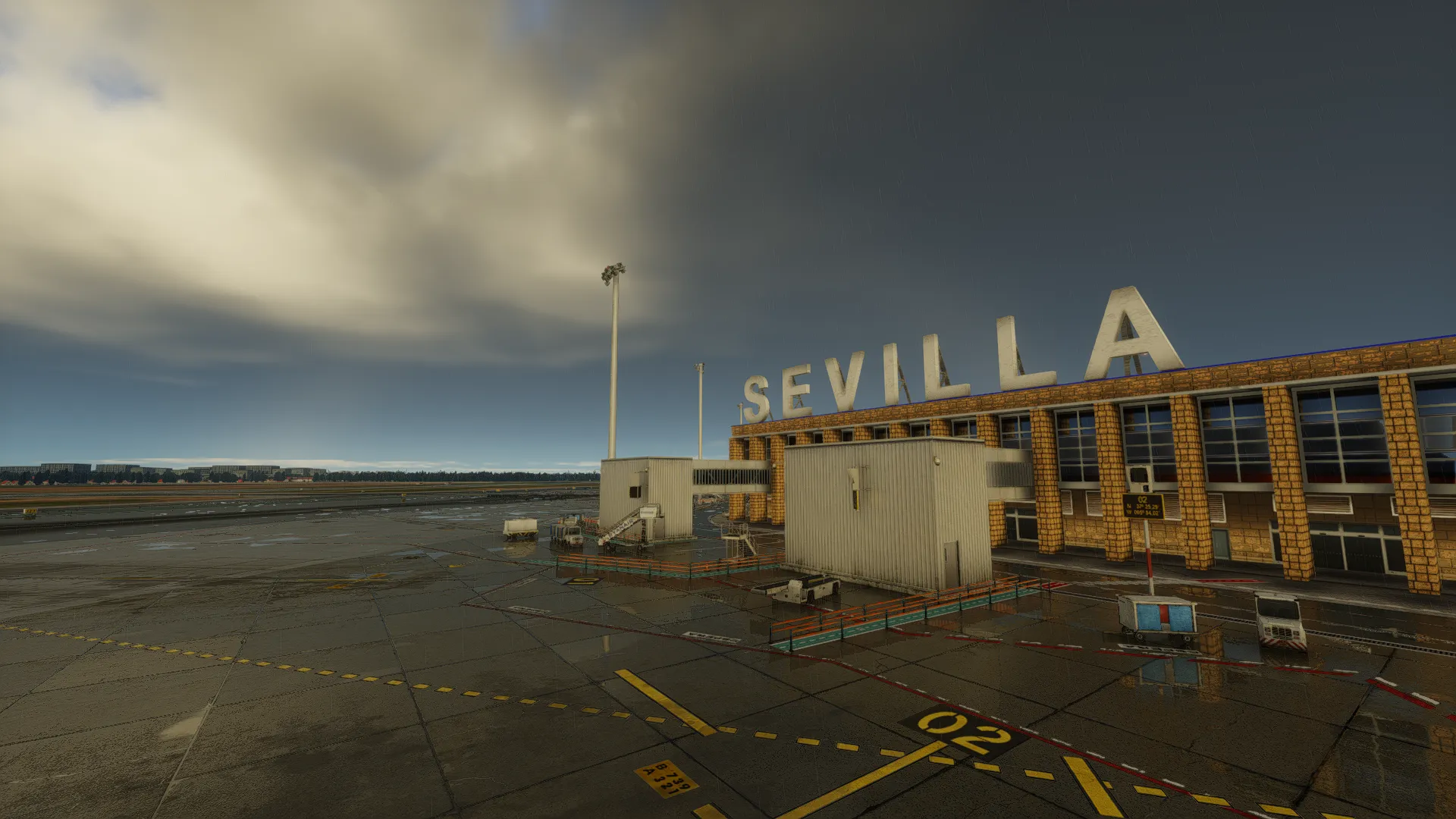 Аэропорт LEZL ( Севилья, Испания ) + лэндмарки