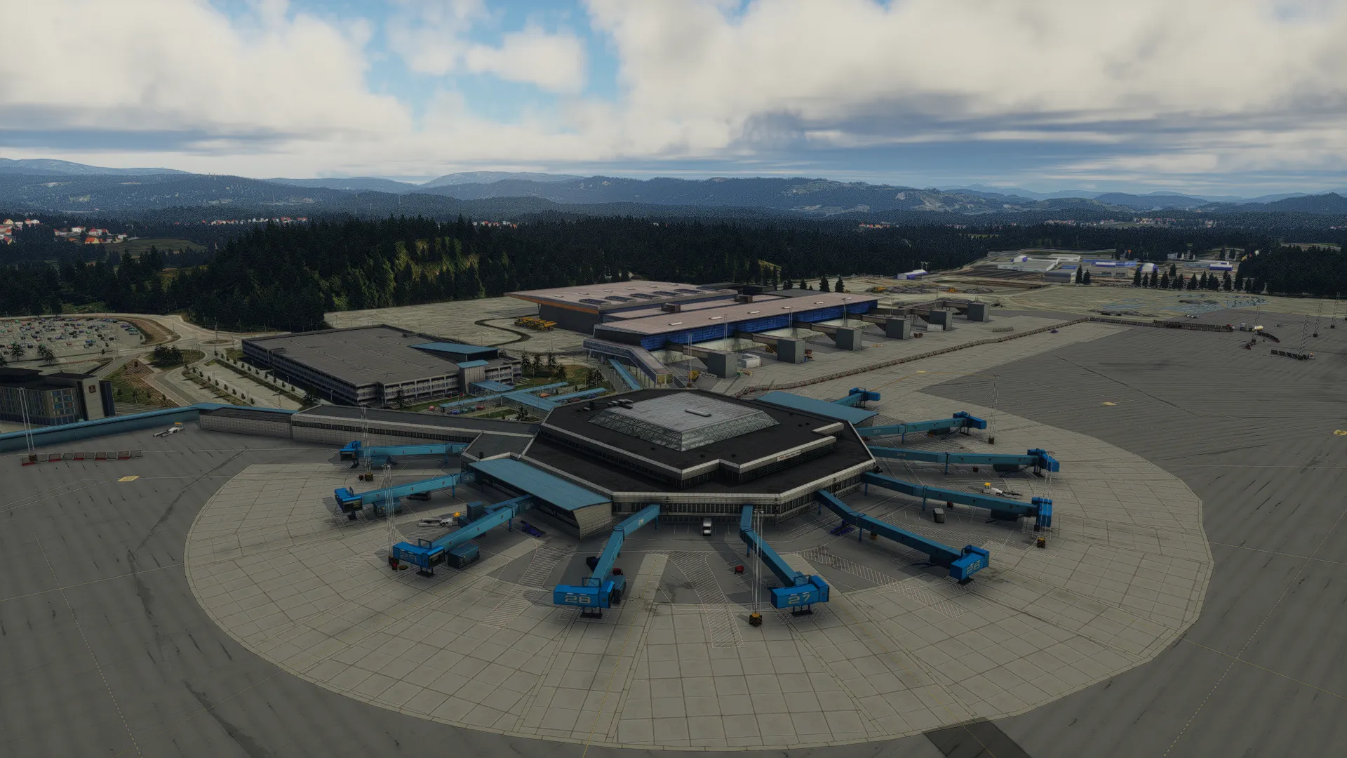 Аэропорт ENBR ( Берген, Норвегия )