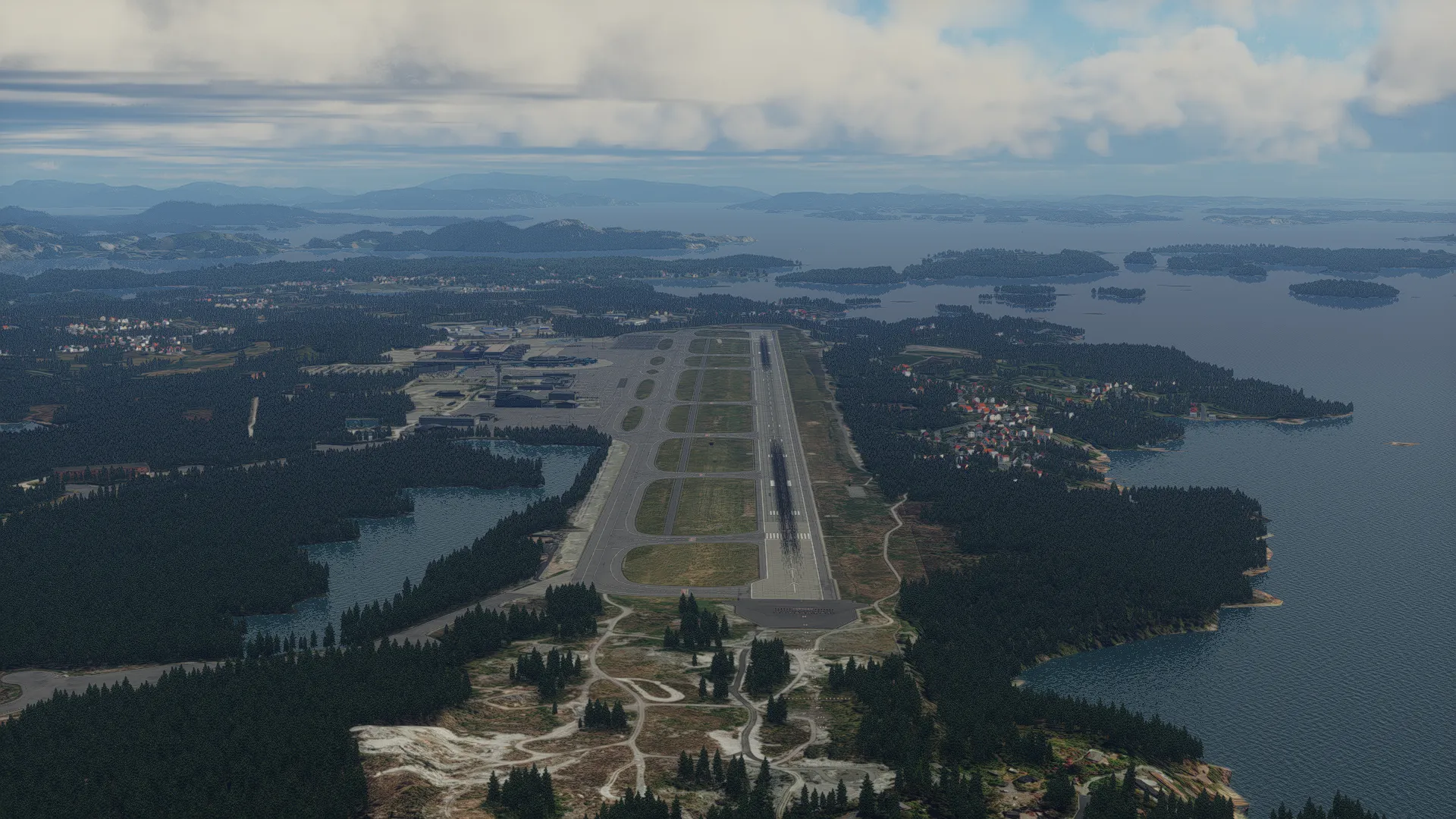 Аэропорт ENBR ( Берген, Норвегия )