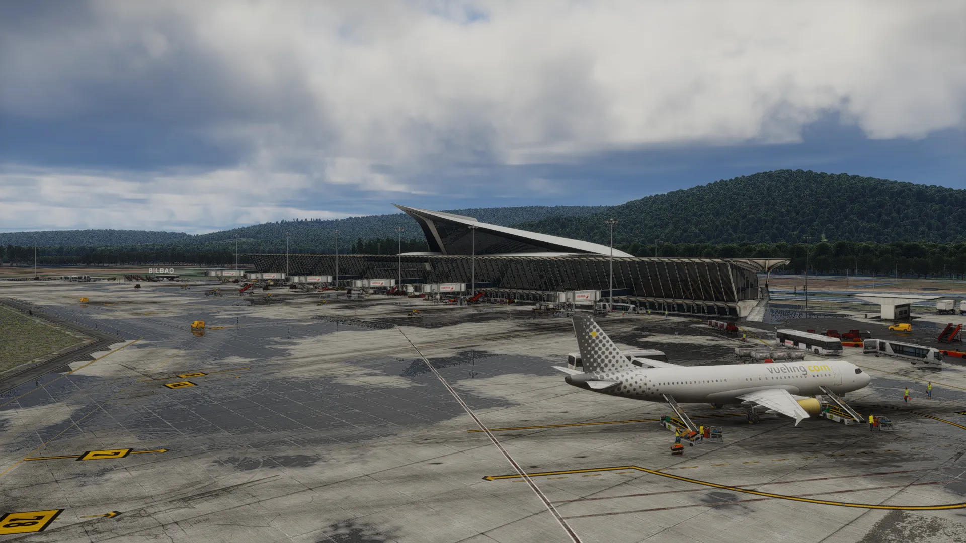 Аэропорт LEBB ( Бильбао, Испания )