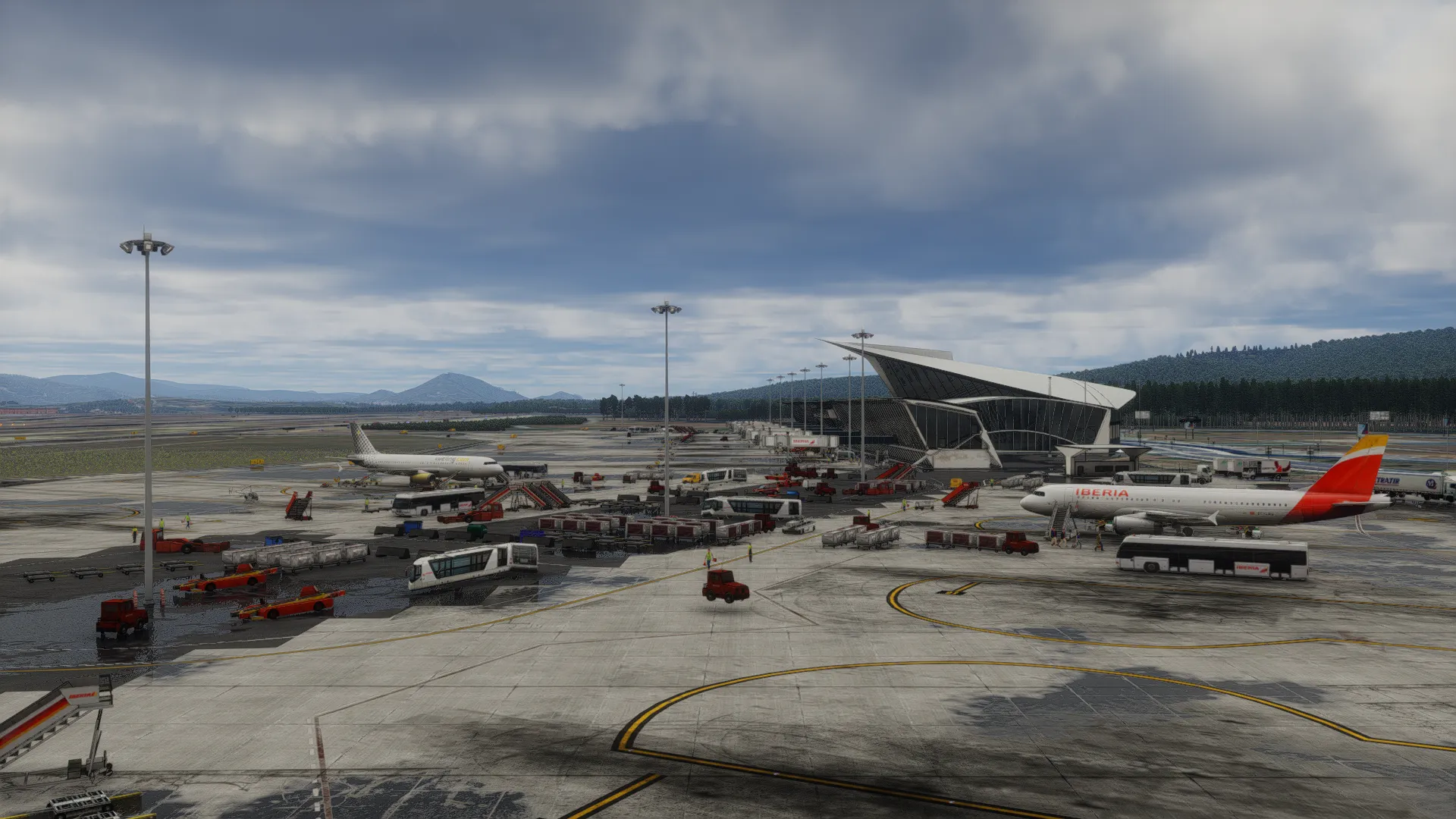 Аэропорт LEBB ( Бильбао, Испания )