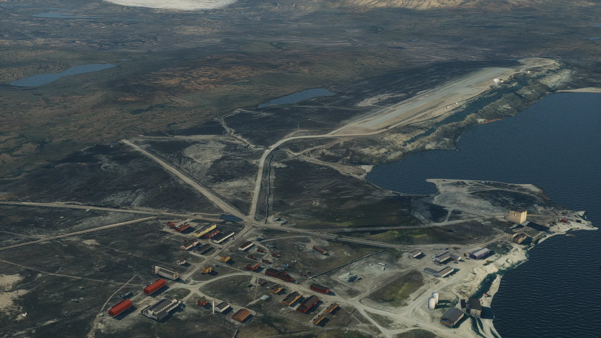 Аэропорт ENAS ( Ню-Олесунн, Норвегия )