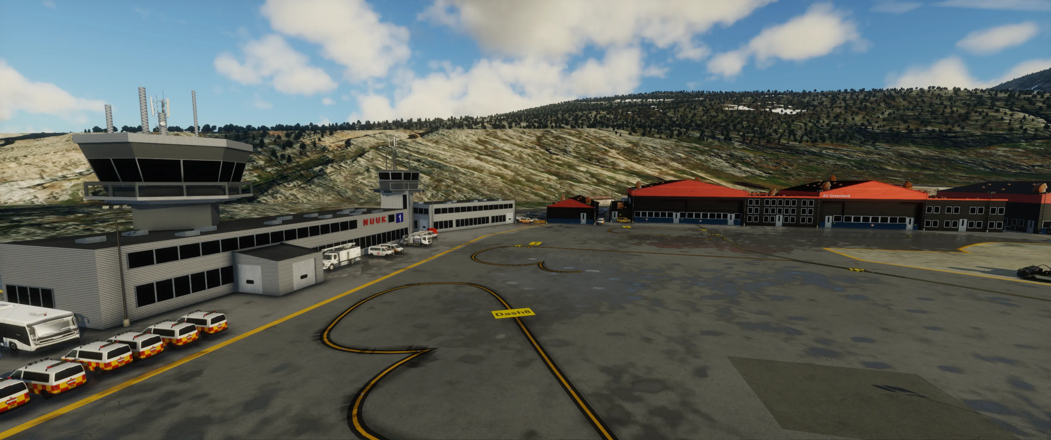Аэропорт BGGH ( Нуук, Гренландия )
