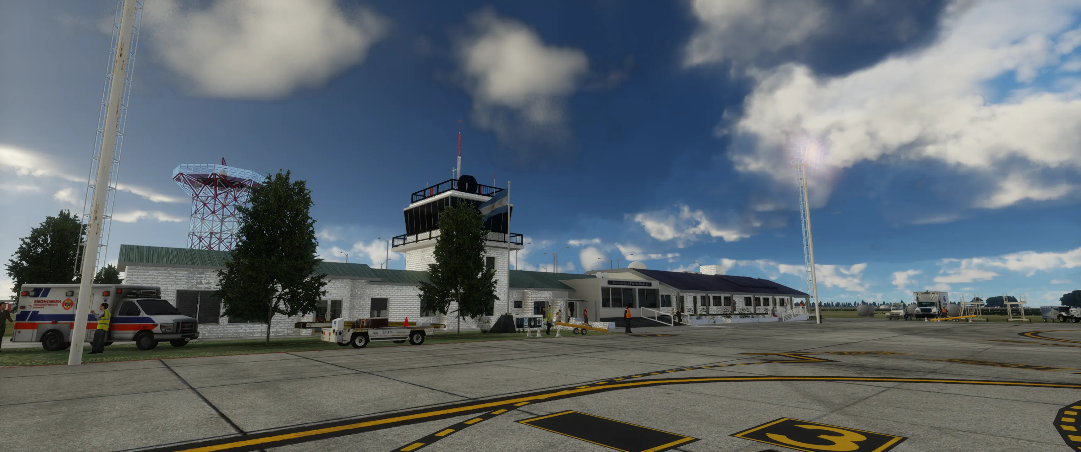 Аэропорт SAVY ( Пуэрто-Мадрина, Аргентина )