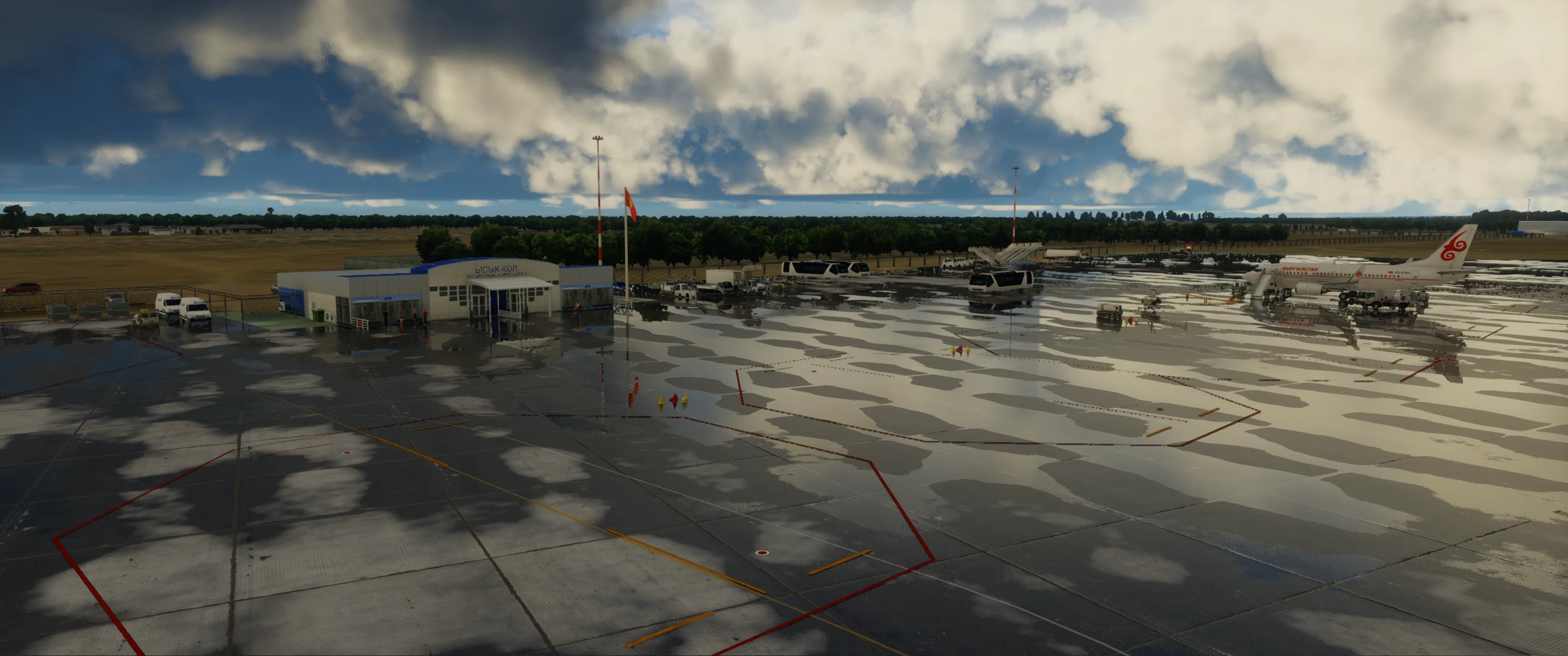 Аэропорт UCFL ( Иссык-Куль, Киргизия )